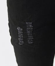 MKLGX88160 MK MICHEL KLEIN HOMME(MKミッシェルクランオム) パッチワークダメージデニム ブラック