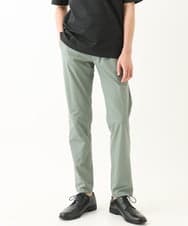 MKLHC01090 MK MICHEL KLEIN HOMME(MKミッシェルクランオム) 【洗える / 快適清涼素材】サマーサッカーストライプパンツ カーキ