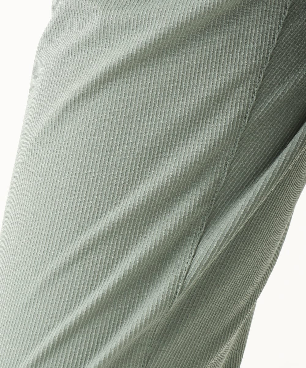 MKLHC01090 MK MICHEL KLEIN HOMME(MKミッシェルクランオム) 【洗える / 快適清涼素材】サマーサッカーストライプパンツ カーキ