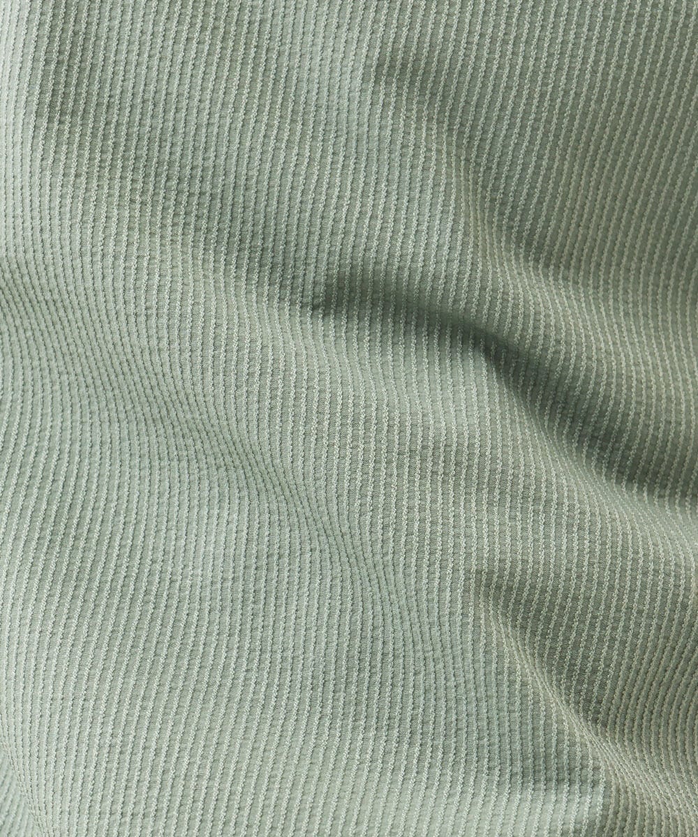MKLHC01090 MK MICHEL KLEIN HOMME(MKミッシェルクランオム) 【洗える / 快適清涼素材】サマーサッカーストライプパンツ カーキ