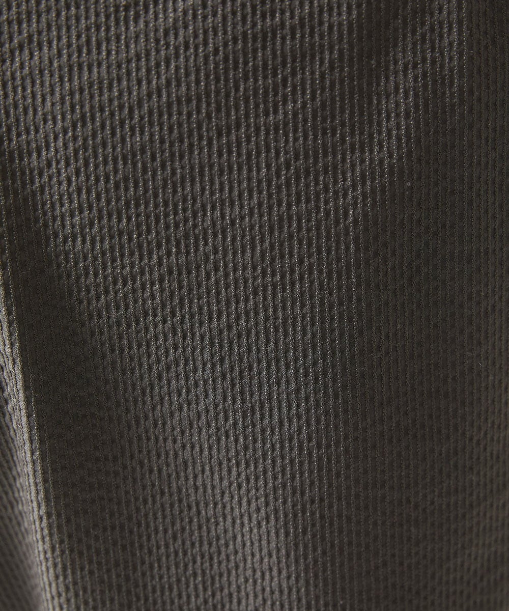 MKLHC01090 MK MICHEL KLEIN HOMME(MKミッシェルクランオム) 【洗える / 快適清涼素材】サマーサッカーストライプパンツ ダークグレー