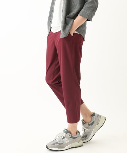 MKLHC08090 MK MICHEL KLEIN HOMME クロップドパンツ / サマーサッカーストライプストレッチ