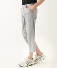 MKLHC08090 MK MICHEL KLEIN HOMME(MKミッシェルクランオム) クロップドパンツ / サマーサッカーストライプストレッチ グレー