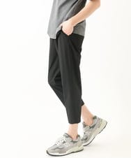 MKLHC08090 MK MICHEL KLEIN HOMME(MKミッシェルクランオム) クロップドパンツ / サマーサッカーストライプストレッチ ブラック