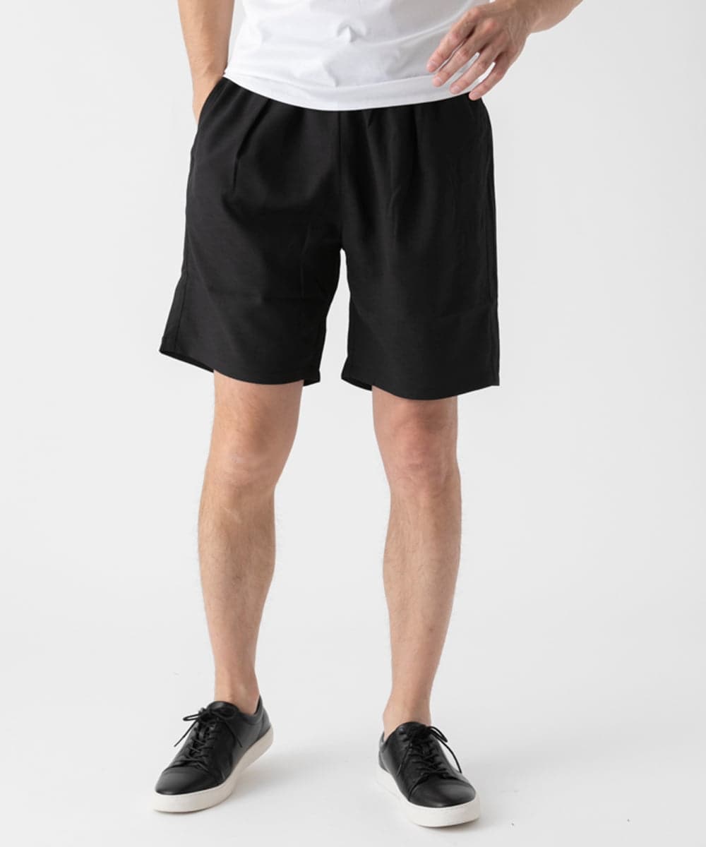 MKLHC83080 MK MICHEL KLEIN HOMME(MKミッシェルクランオム) 【膝上丈/洗える/ウエストゴム】ショーツ ブラック