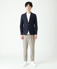 MKLHS67120 MK MICHEL KLEIN HOMME(MKミッシェルクランオム) シャドーチェックスラックス アイボリー(80)