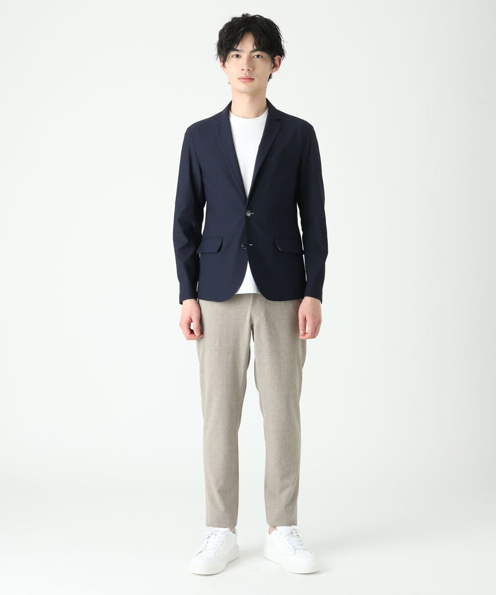 MKLHS67120 MK MICHEL KLEIN HOMME(MKミッシェルクランオム) シャドーチェックスラックス アイボリー(80)