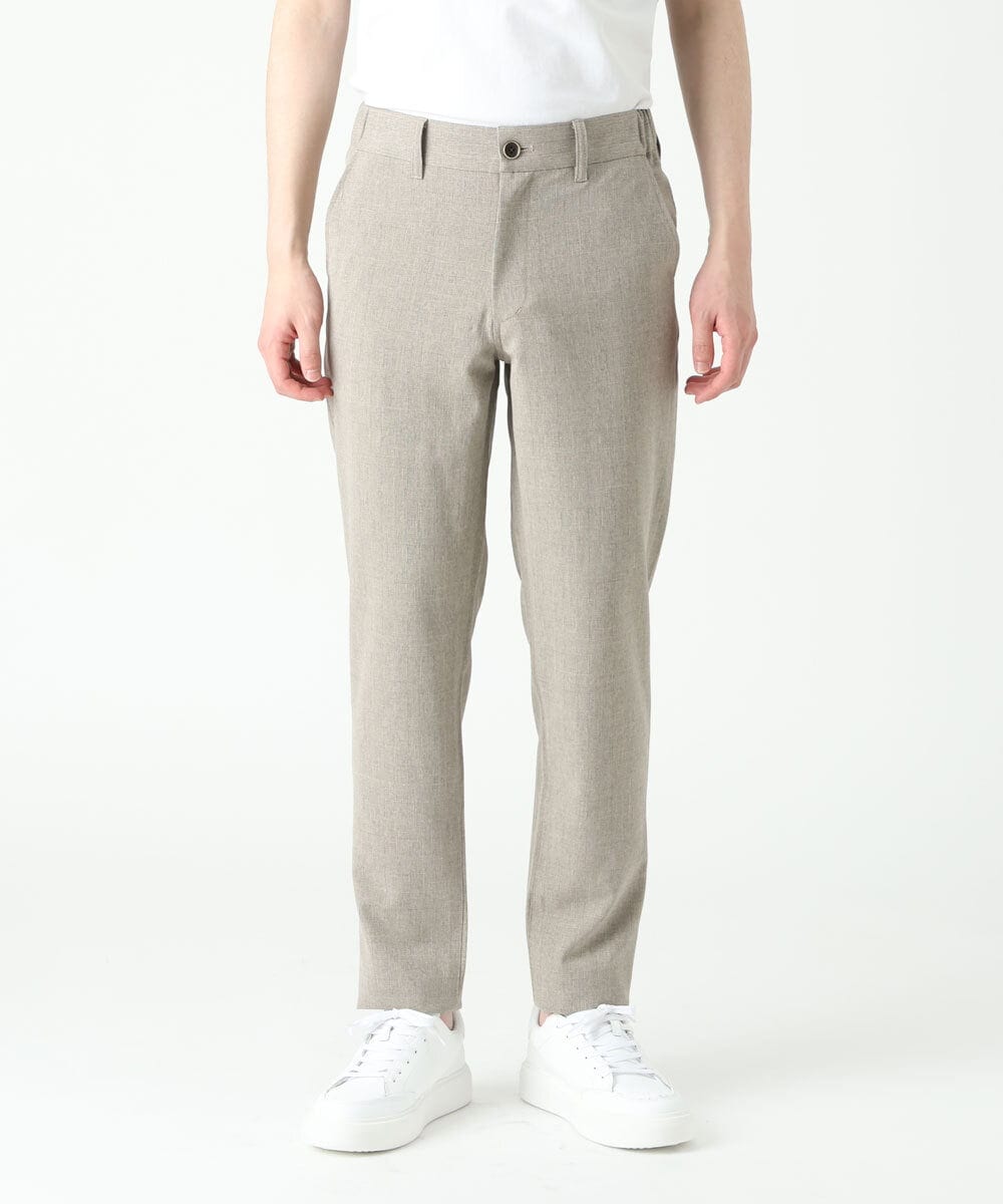 MKLHS67120 MK MICHEL KLEIN HOMME(MKミッシェルクランオム) シャドーチェックスラックス アイボリー(80)