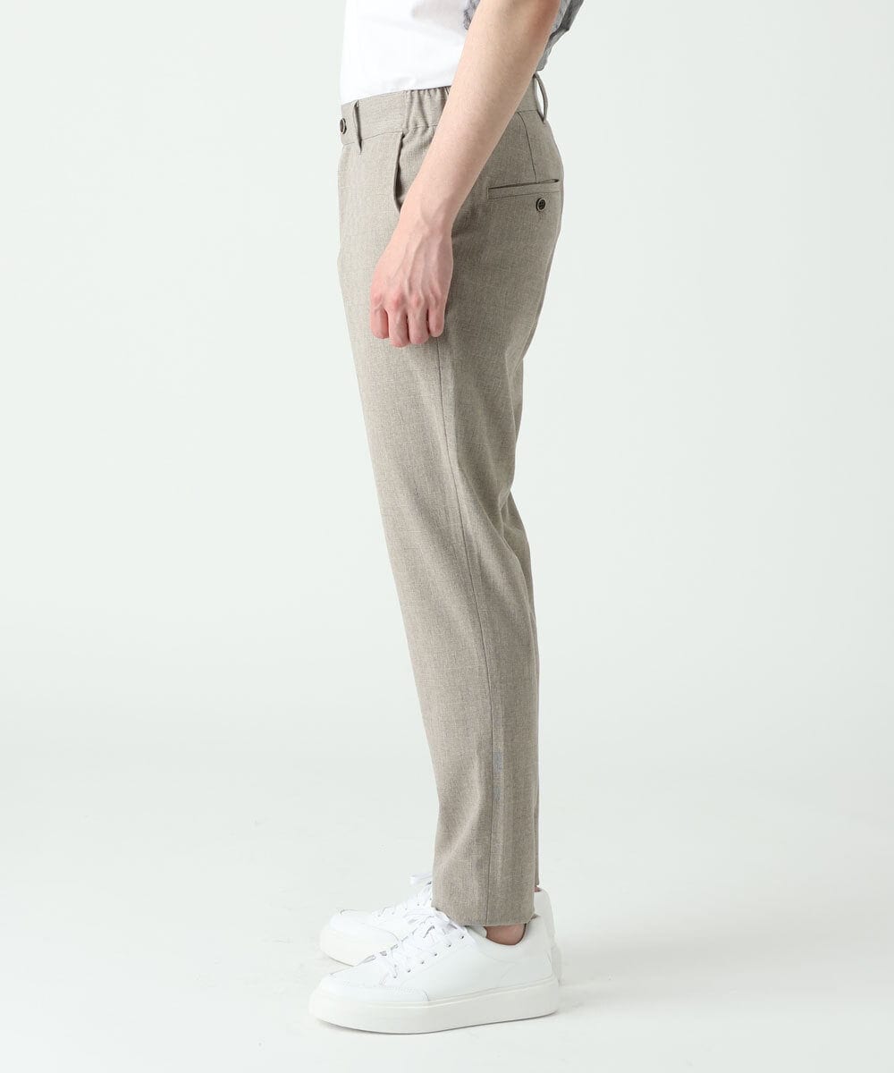 MKLHS67120 MK MICHEL KLEIN HOMME(MKミッシェルクランオム) シャドーチェックスラックス アイボリー(80)