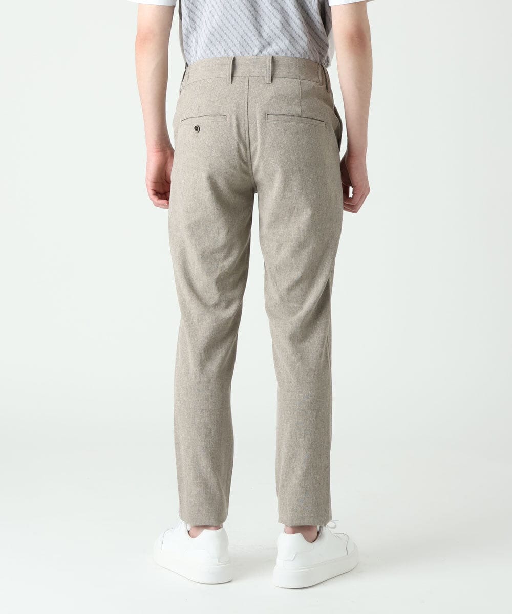 MKLHS67120 MK MICHEL KLEIN HOMME(MKミッシェルクランオム) シャドーチェックスラックス アイボリー(80)