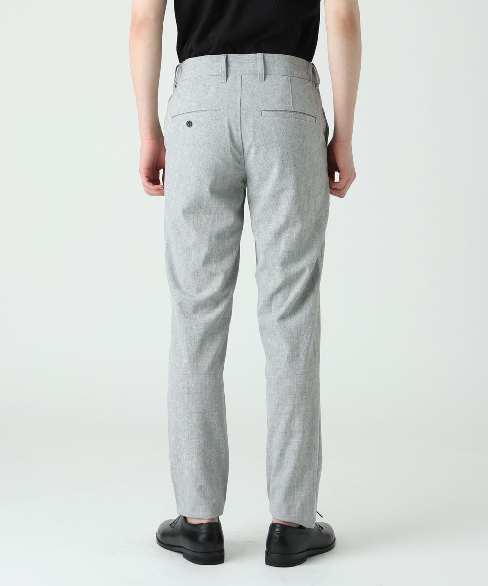 MKLHS67120 MK MICHEL KLEIN HOMME(MKミッシェルクランオム) シャドーチェックスラックス ライトグレー(91)