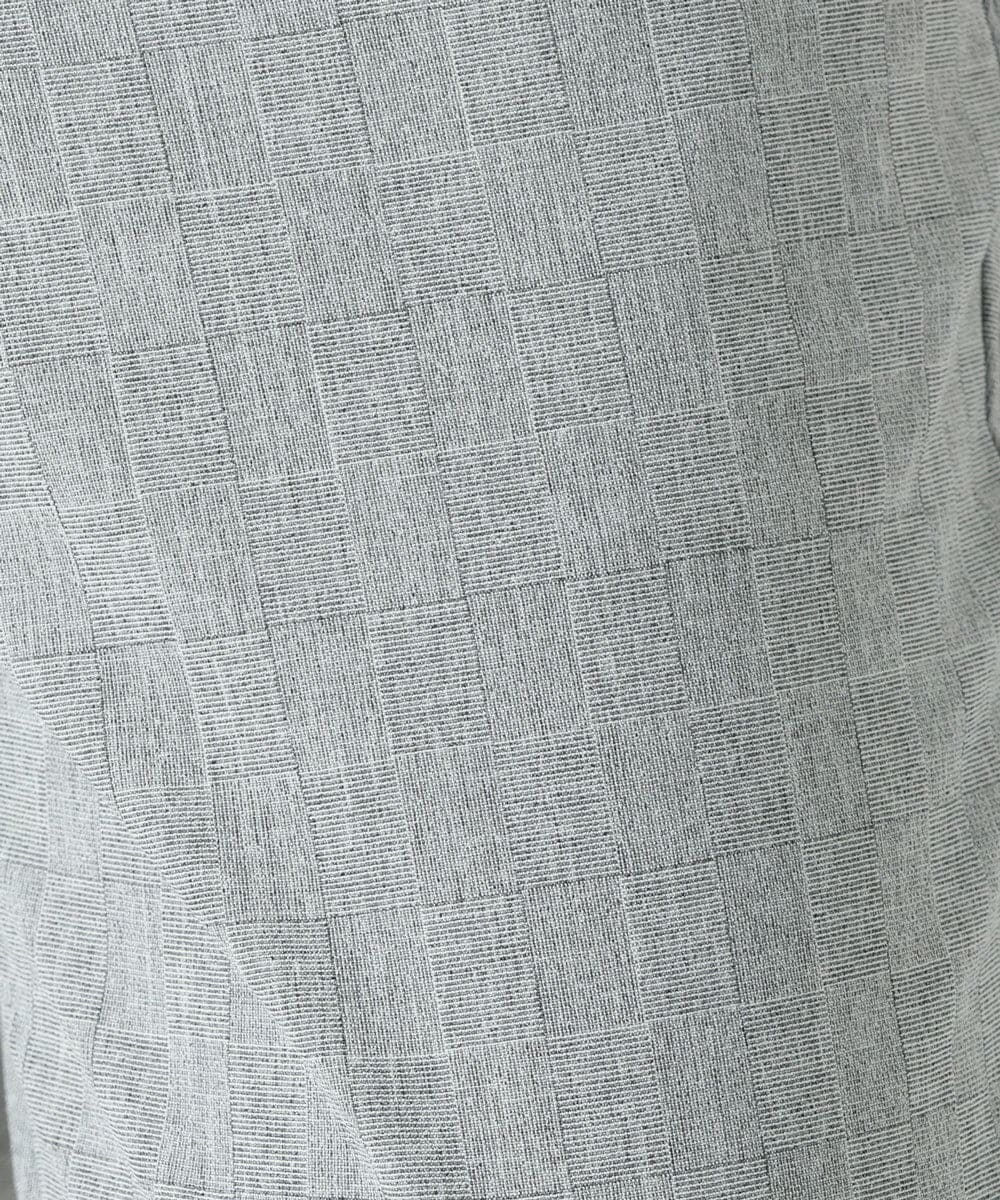 MKLHS67120 MK MICHEL KLEIN HOMME(MKミッシェルクランオム) シャドーチェックスラックス ライトグレー(91)