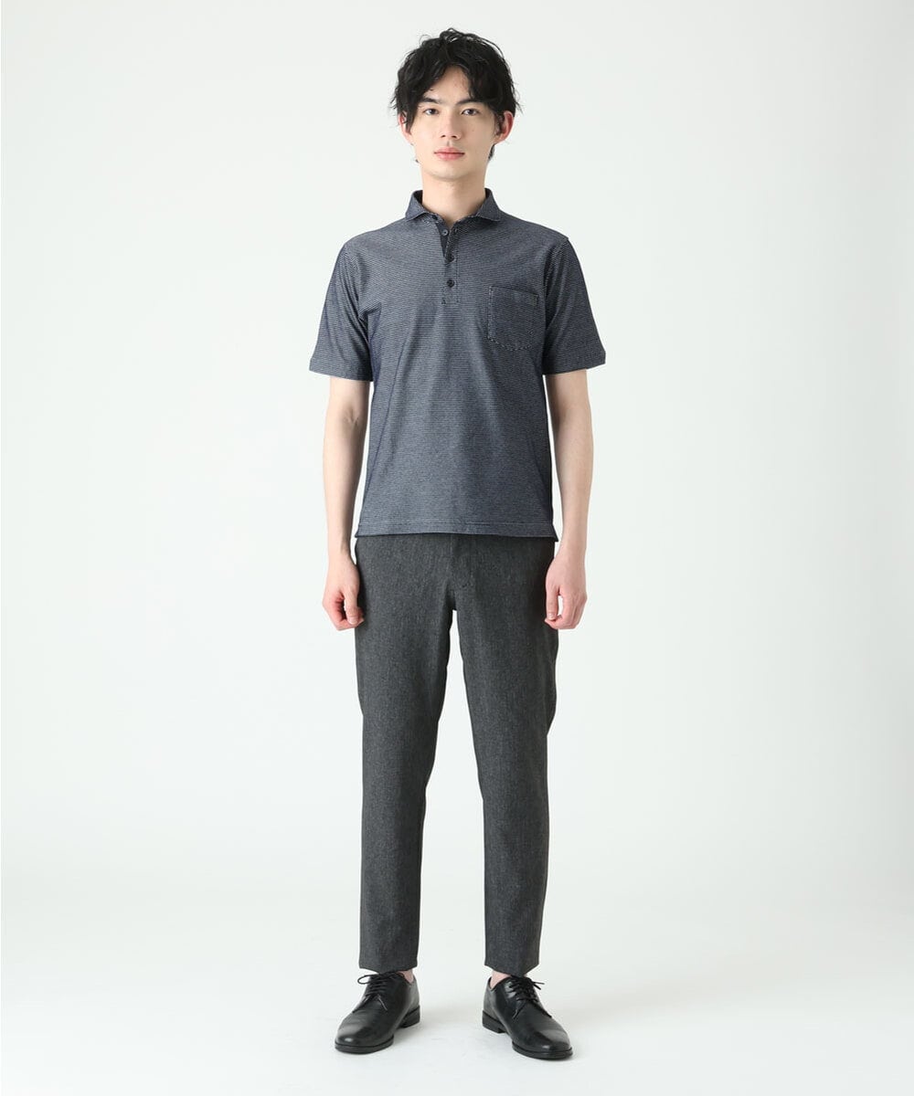 MKLHS67120 MK MICHEL KLEIN HOMME(MKミッシェルクランオム) シャドーチェックスラックス ダークグレー(93)