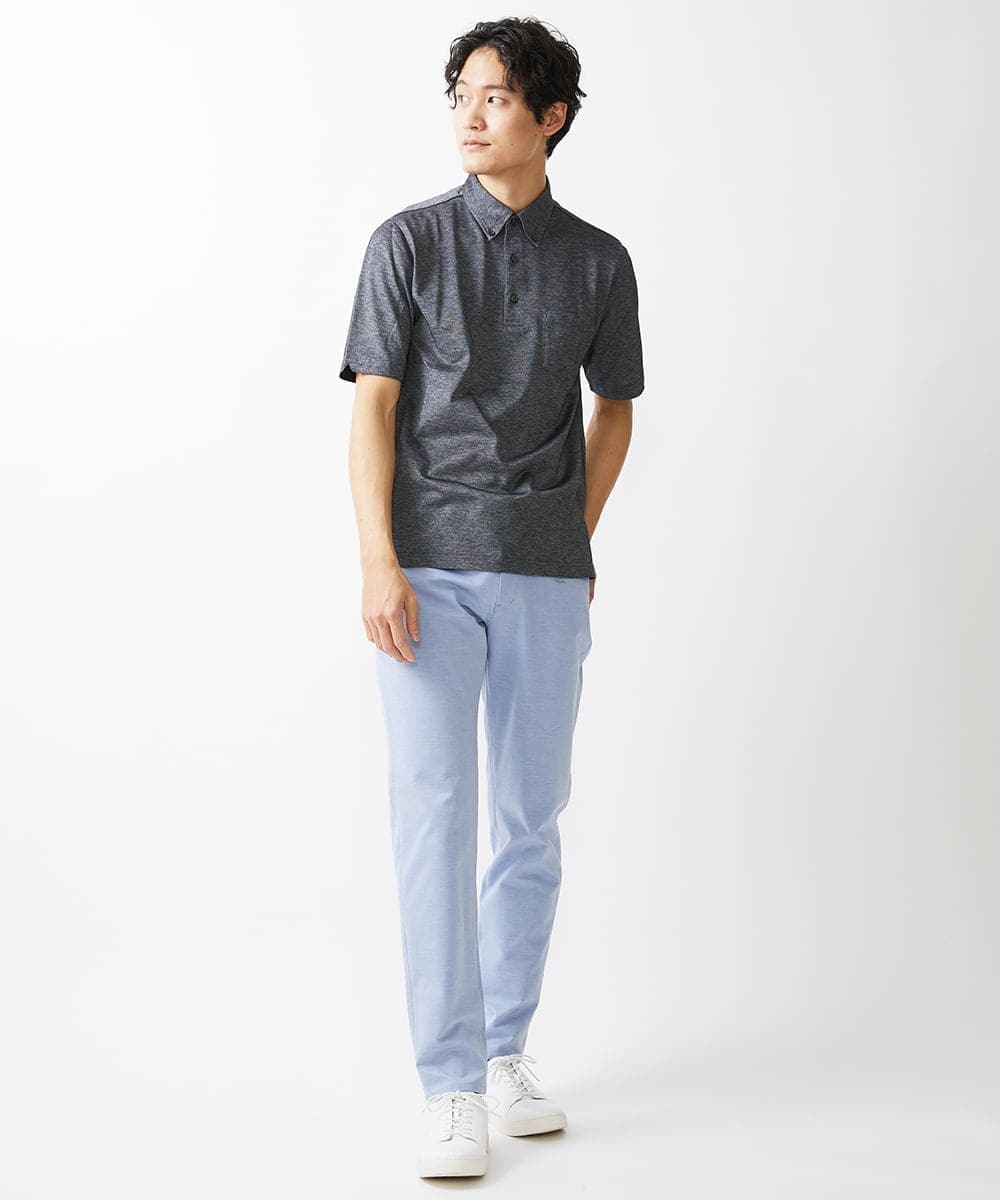 MKLHV51150 MK MICHEL KLEIN HOMME(MKミッシェルクランオム) ベーシックパンツ / シルキーモクロディー ブルー