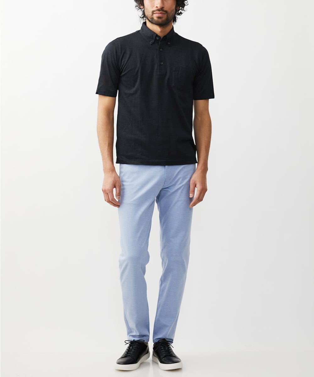 MKLHV51150 MK MICHEL KLEIN HOMME(MKミッシェルクランオム) ベーシックパンツ / シルキーモクロディー ブルー