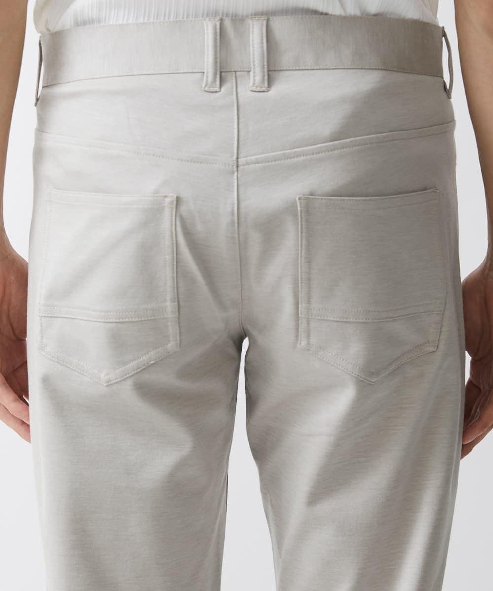MKLHV51150 MK MICHEL KLEIN HOMME(MKミッシェルクランオム) ベーシックパンツ / シルキーモクロディー アイボリー