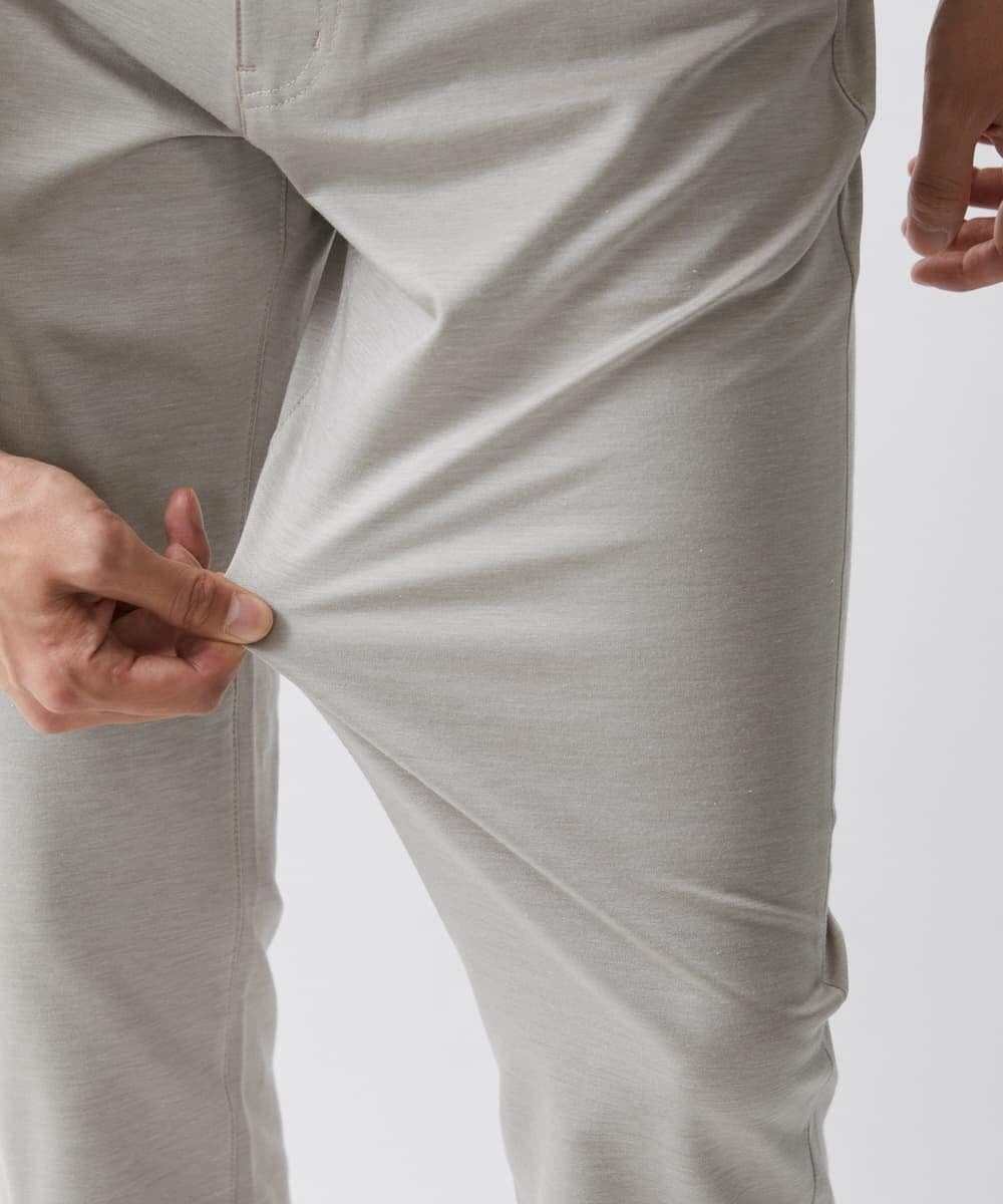 MKLHV51150 MK MICHEL KLEIN HOMME(MKミッシェルクランオム) ベーシックパンツ / シルキーモクロディー アイボリー