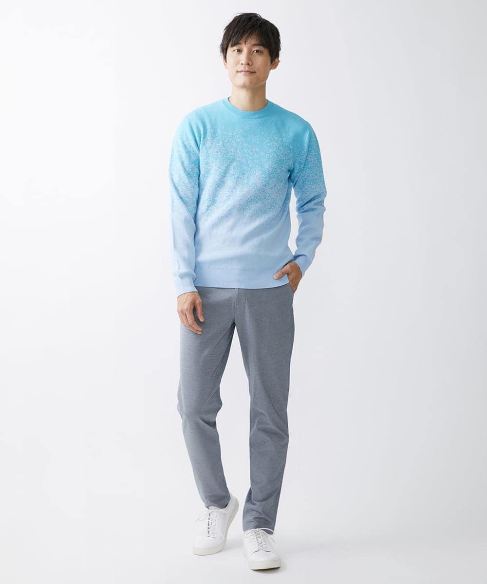 MKLHV51150 MK MICHEL KLEIN HOMME(MKミッシェルクランオム) ベーシックパンツ / シルキーモクロディー グレー
