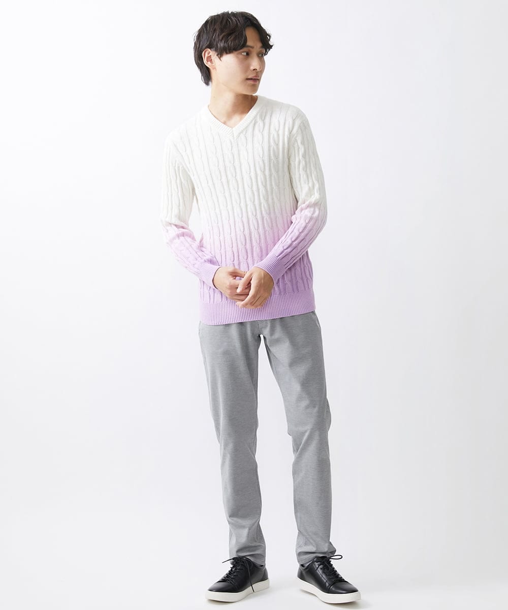 MKLHV51150 MK MICHEL KLEIN HOMME(MKミッシェルクランオム) ベーシックパンツ / シルキーモクロディー グレー