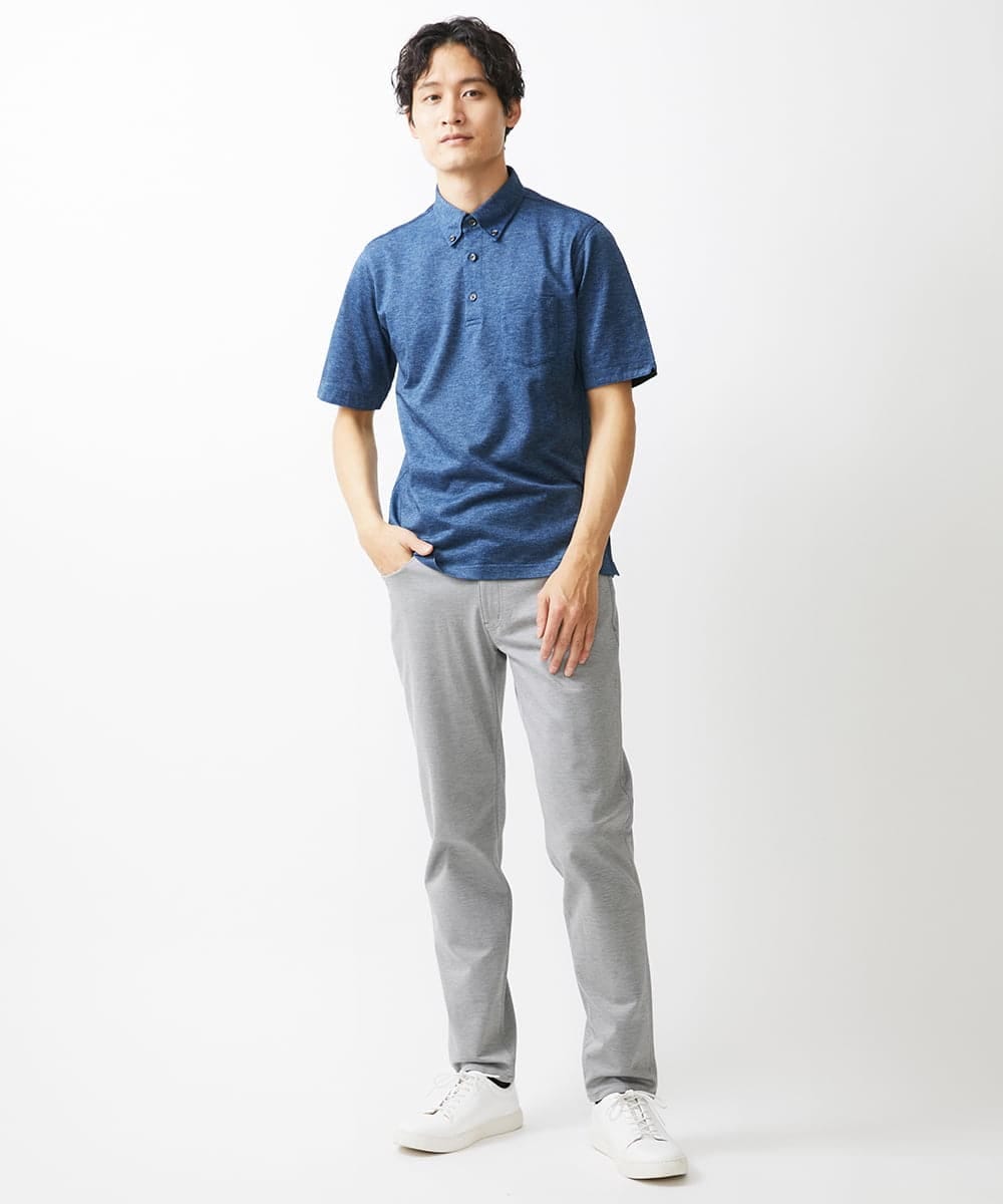 MKLHV51150 MK MICHEL KLEIN HOMME(MKミッシェルクランオム) ベーシックパンツ / シルキーモクロディー グレー
