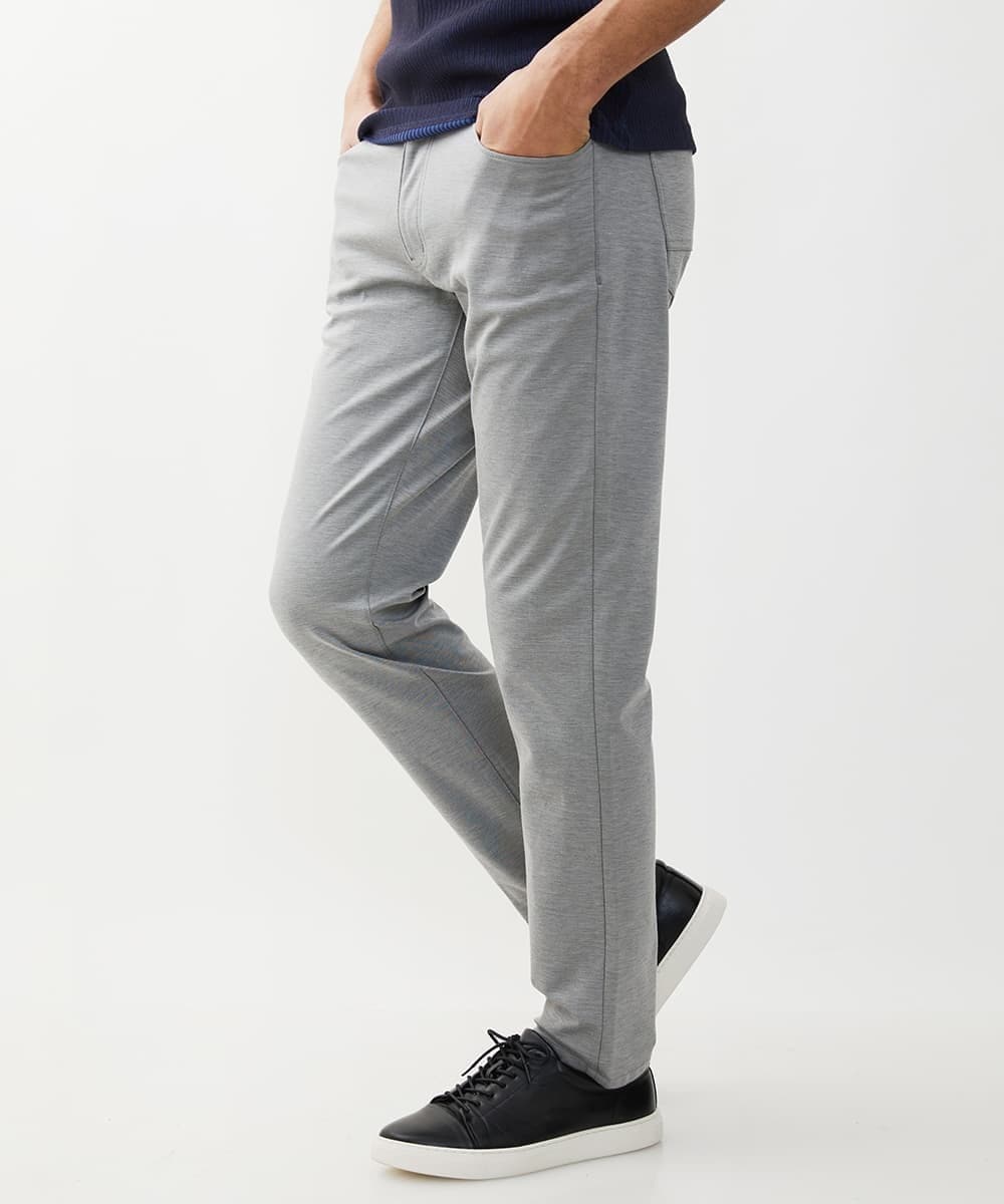 MKLHV51150 MK MICHEL KLEIN HOMME(MKミッシェルクランオム) ベーシックパンツ / シルキーモクロディー グレー