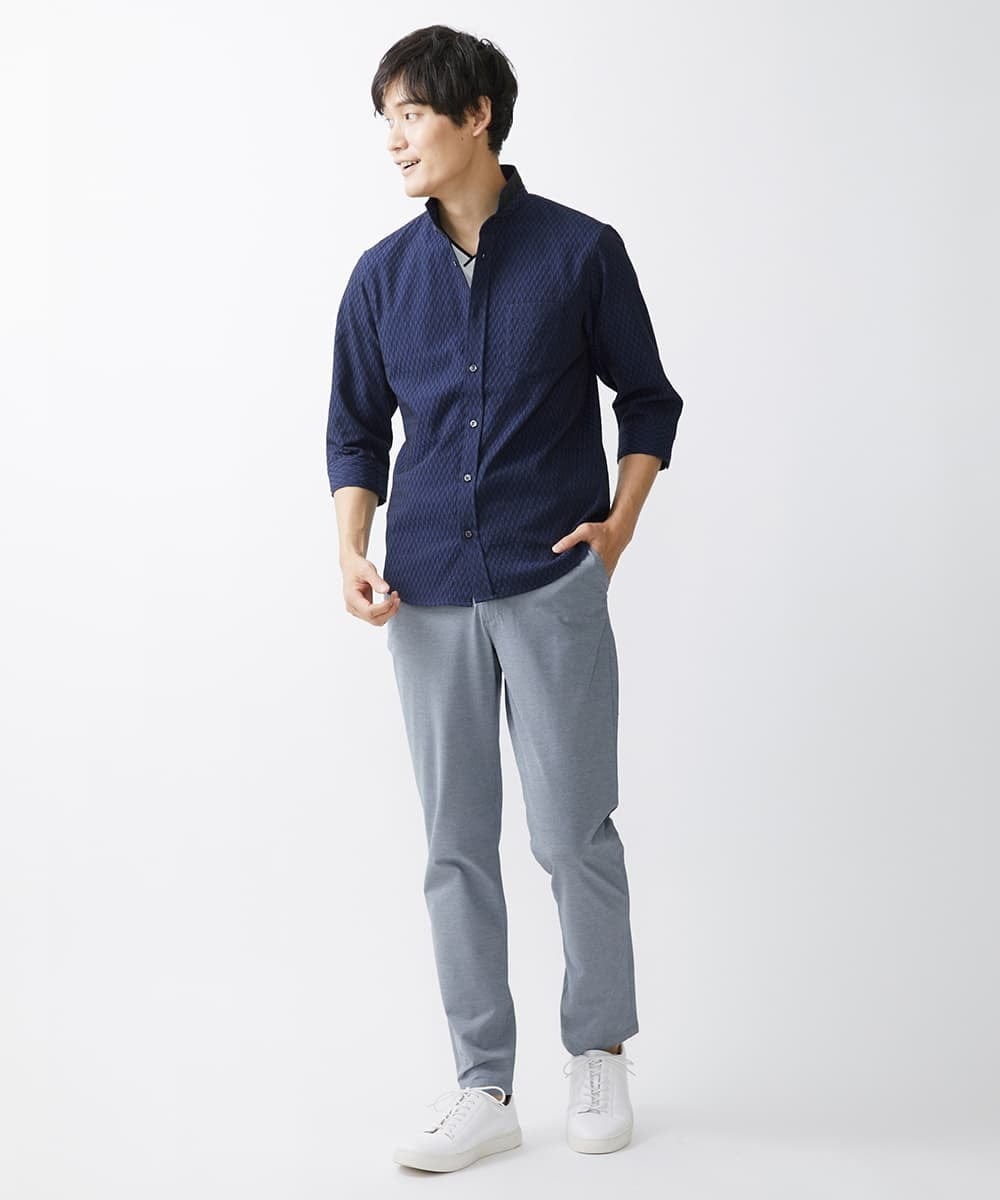 MKLHV51150 MK MICHEL KLEIN HOMME(MKミッシェルクランオム) ベーシックパンツ / シルキーモクロディー グレー
