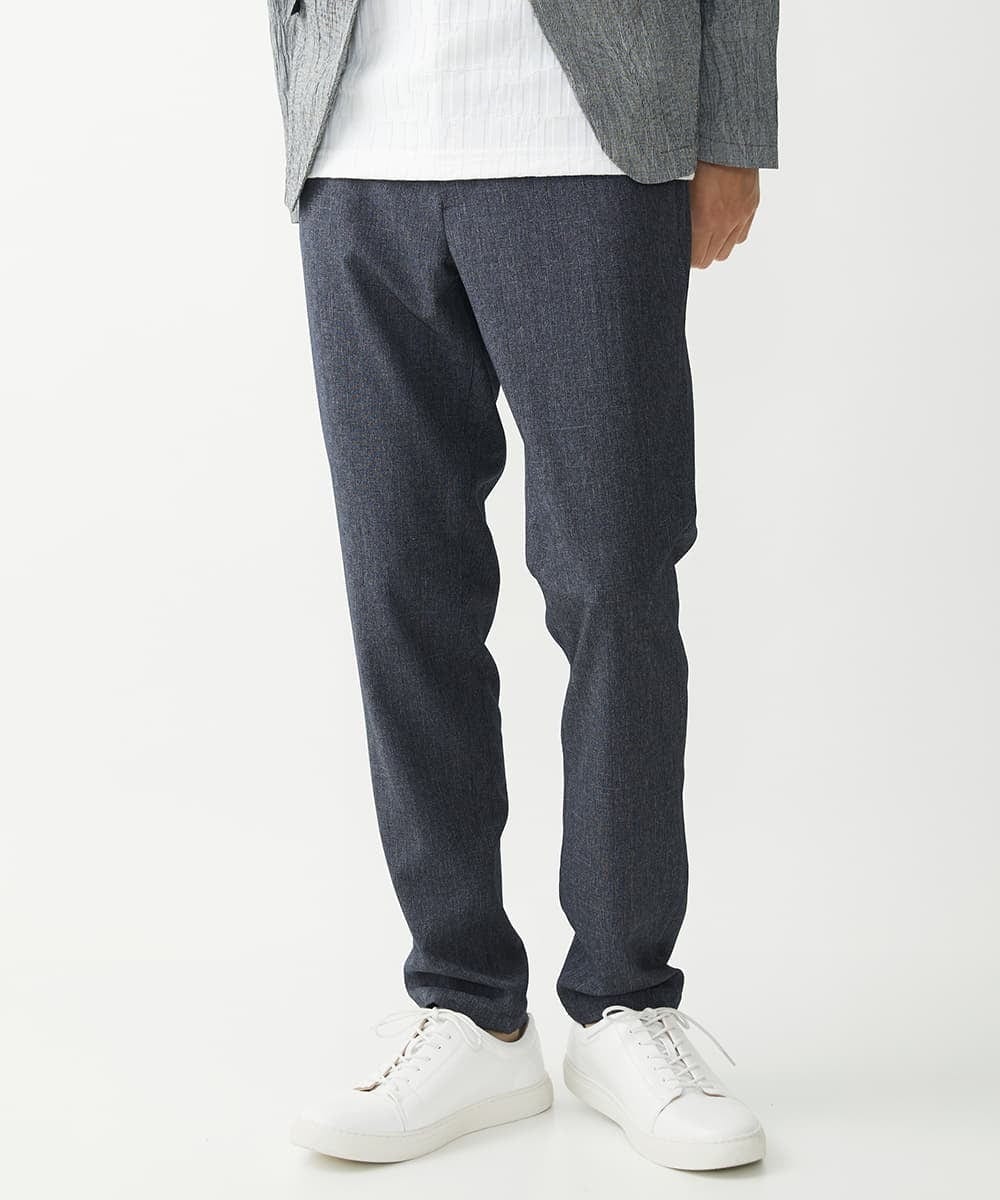 MKLHV67120 MK MICHEL KLEIN HOMME(MKミッシェルクランオム) 【大きいサイズあり】シャドーブロックチェックパンツ ネイビー