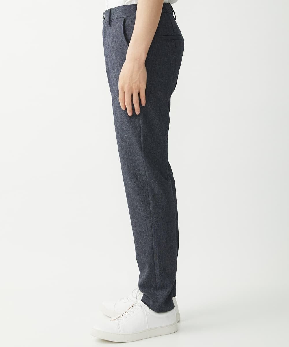 MKLHV67120 MK MICHEL KLEIN HOMME(MKミッシェルクランオム) 【大きいサイズあり】シャドーブロックチェックパンツ ネイビー