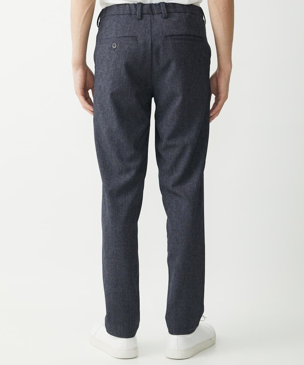 MKLHV67120 MK MICHEL KLEIN HOMME(MKミッシェルクランオム) 【大きいサイズあり】シャドーブロックチェックパンツ ネイビー