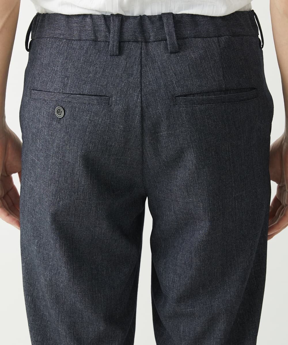 MKLHV67120 MK MICHEL KLEIN HOMME(MKミッシェルクランオム) 【大きいサイズあり】シャドーブロックチェックパンツ ネイビー