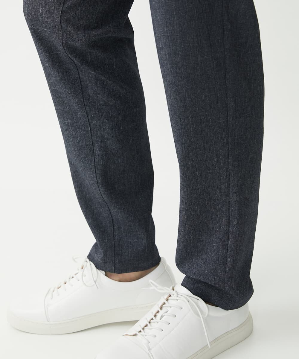MKLHV67120 MK MICHEL KLEIN HOMME(MKミッシェルクランオム) 【大きいサイズあり】シャドーブロックチェックパンツ ネイビー