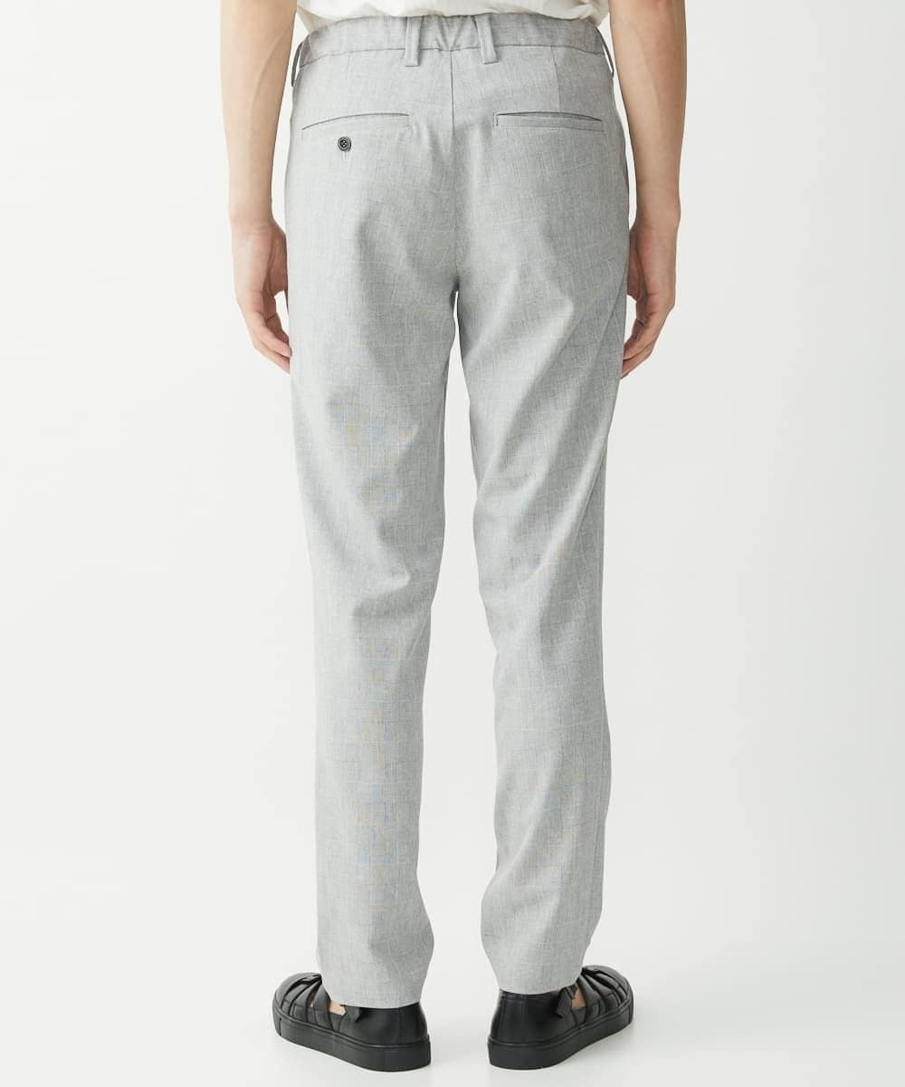 MKLHV67120 MK MICHEL KLEIN HOMME(MKミッシェルクランオム) 【大きいサイズあり】シャドーブロックチェックパンツ ライトグレー