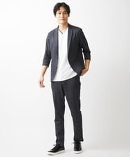 MKLHV68130 MK MICHEL KLEIN HOMME(MKミッシェルクランオム) BREATH MESH スラックス ネイビー