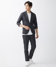 MKLHV68130 MK MICHEL KLEIN HOMME(MKミッシェルクランオム) BREATH MESH スラックス ダークグレー