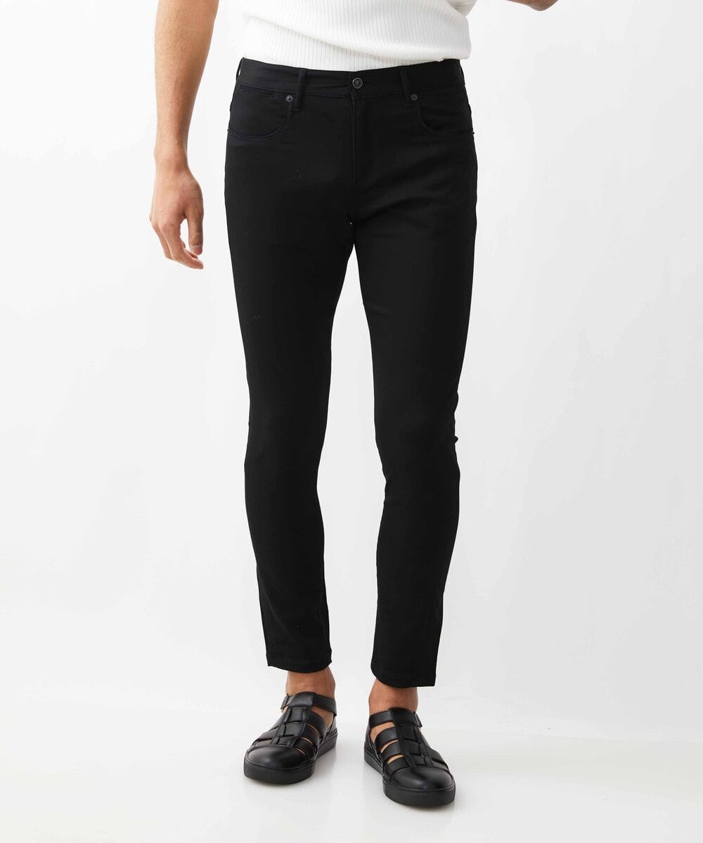 MKLHX41130 MK MICHEL KLEIN HOMME(MKミッシェルクランオム) スーパースリムストレッチパンツ ブラック