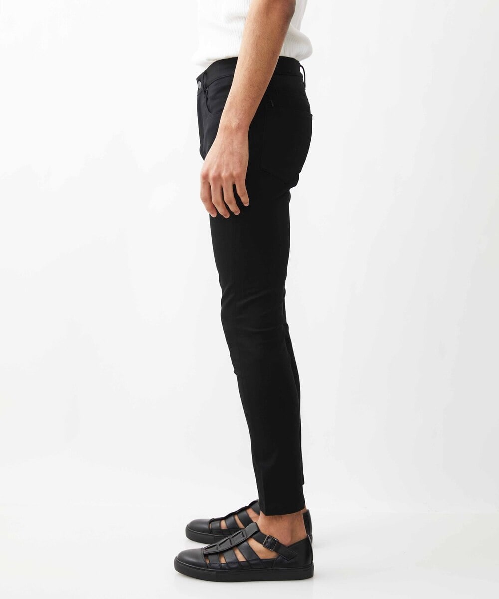 MKLHX41130 MK MICHEL KLEIN HOMME(MKミッシェルクランオム) スーパースリムストレッチパンツ ブラック