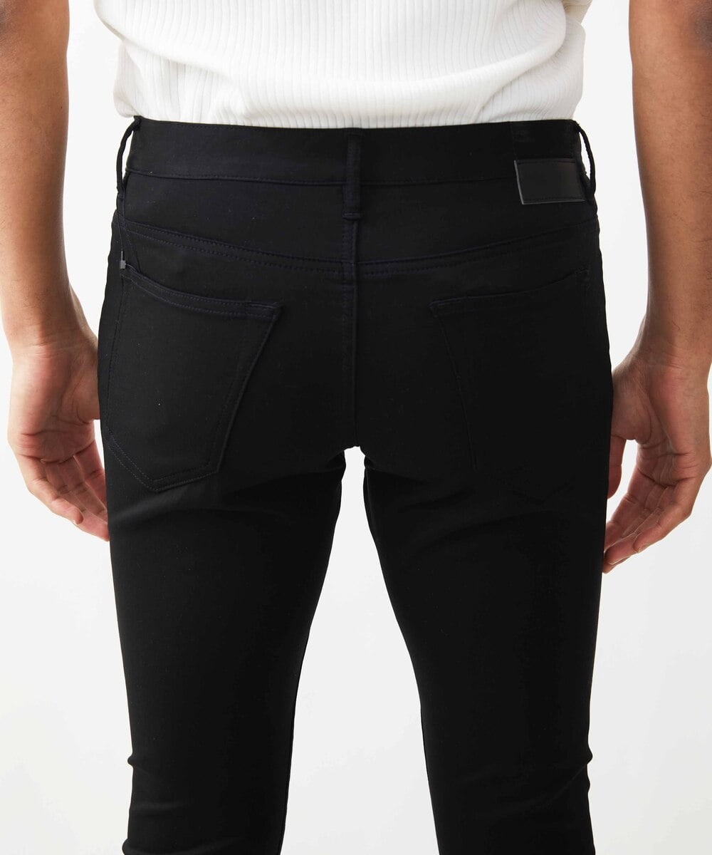 MKLHX41130 MK MICHEL KLEIN HOMME(MKミッシェルクランオム) スーパースリムストレッチパンツ ブラック
