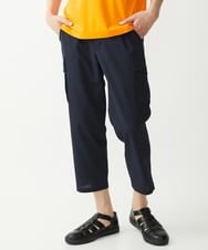 MKLHX42130 MK MICHEL KLEIN HOMME(MKミッシェルクランオム) 【清涼素材】クロップドカーゴパンツ / シャリポリストレッチ  ネイビー