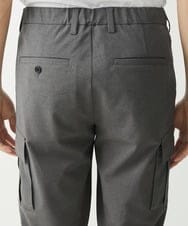 MKLHX42130 MK MICHEL KLEIN HOMME(MKミッシェルクランオム) 【清涼素材】クロップドカーゴパンツ / シャリポリストレッチ  グレー