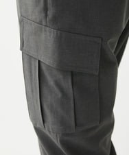 MKLHX42130 MK MICHEL KLEIN HOMME(MKミッシェルクランオム) 【清涼素材】クロップドカーゴパンツ / シャリポリストレッチ  グレー