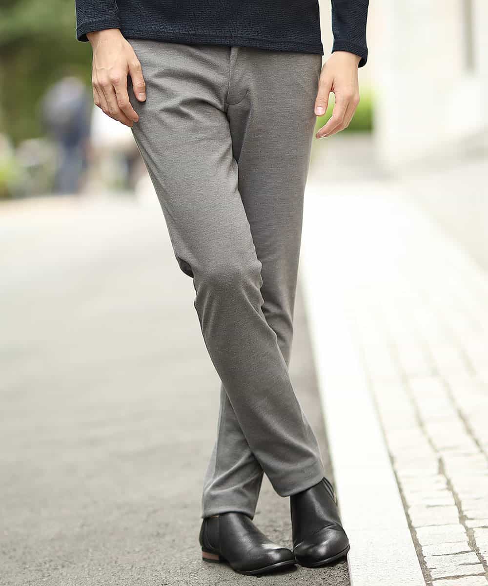 MKLJI59110 MK MICHEL KLEIN HOMME(MKミッシェルクランオム) パンツ／グランディールカノコ グレー