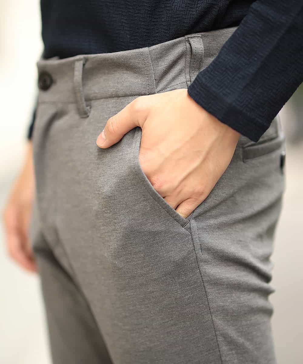 MKLJI59110 MK MICHEL KLEIN HOMME(MKミッシェルクランオム) パンツ／グランディールカノコ グレー