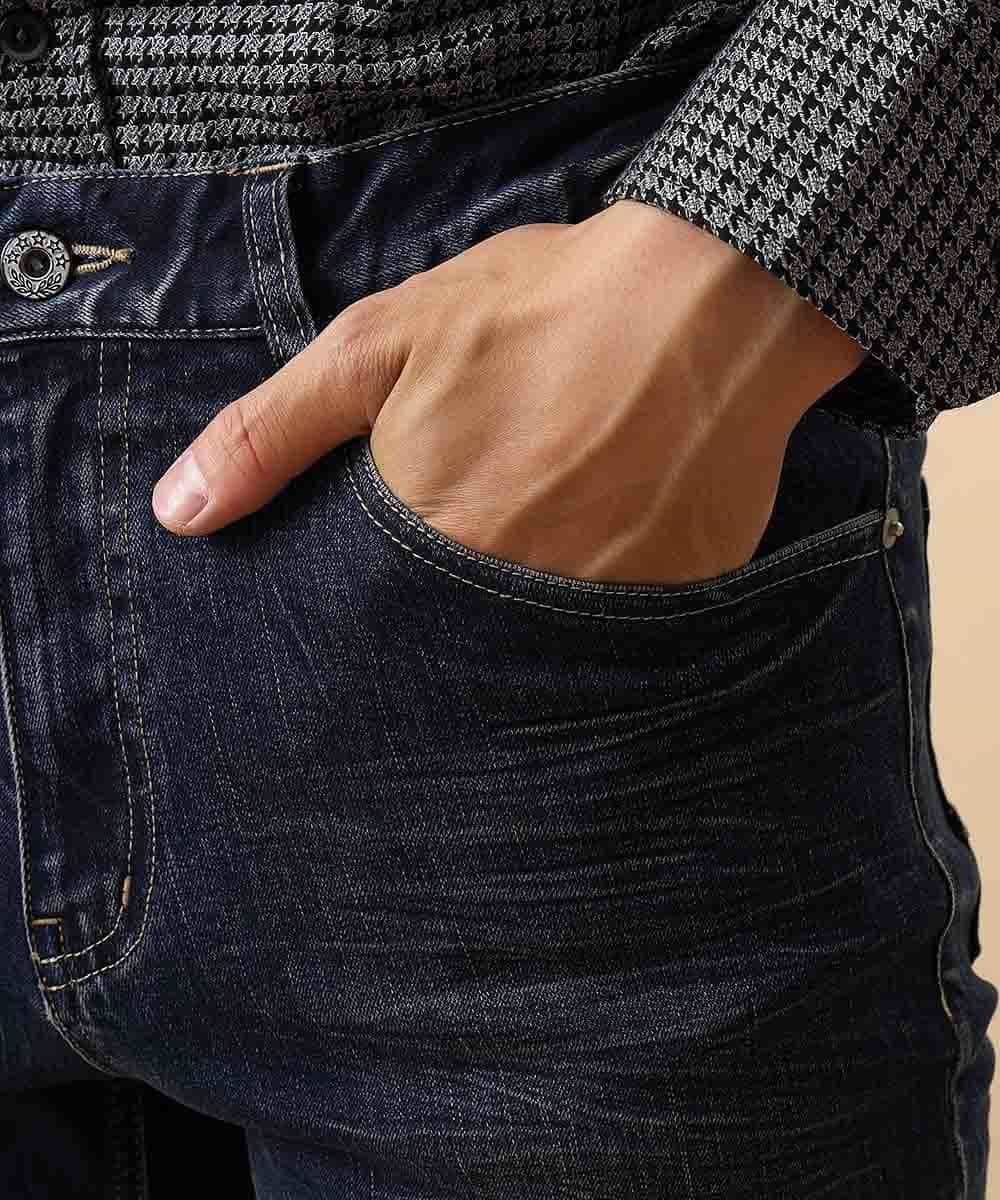 MKLJL02090 MK MICHEL KLEIN HOMME(MKミッシェルクランオム) パンツ／ルーキーストレッチデニム ネイビー