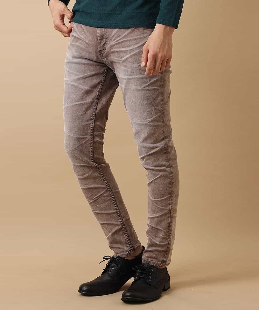 MKLJL19130 MK MICHEL KLEIN HOMME(MKミッシェルクランオム) パンツ／エコフレンドリーブラスト ブラウン(87)