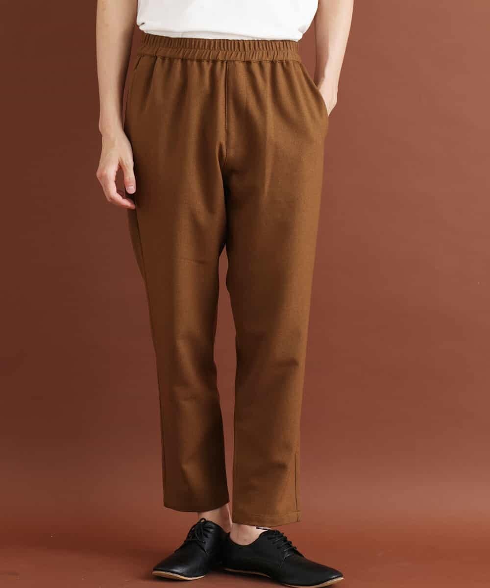 MKLJO52090 MK MICHEL KLEIN HOMME(MKミッシェルクランオム) 『軽く/ゆったりシルェット』リラックスパンツ/セットアップ ブラウン