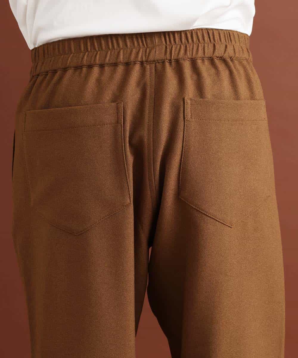 MKLJO52090 MK MICHEL KLEIN HOMME(MKミッシェルクランオム) 『軽く/ゆったりシルェット』リラックスパンツ/セットアップ ブラウン