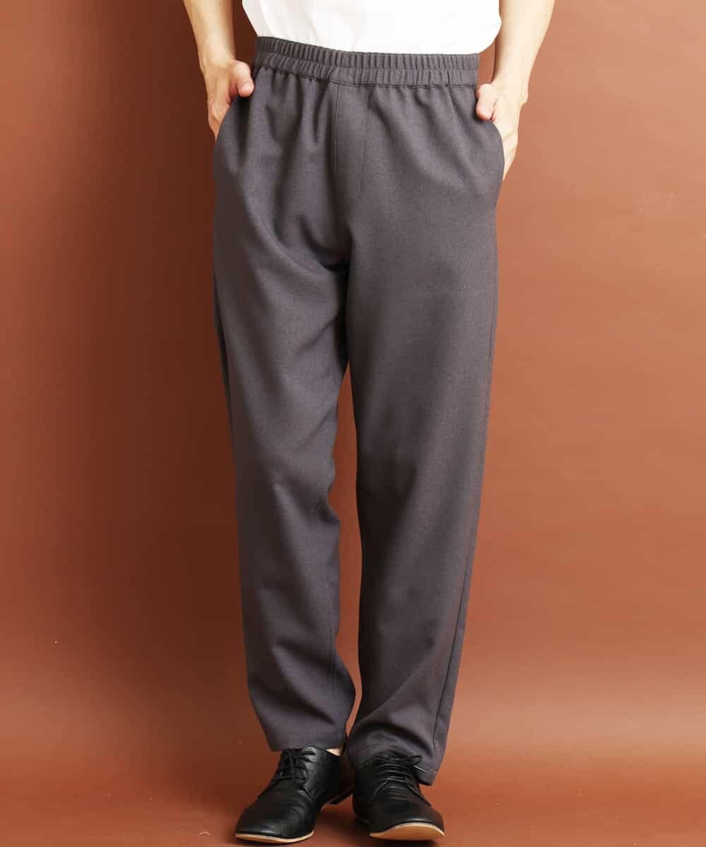 MKLJO52090 MK MICHEL KLEIN HOMME(MKミッシェルクランオム) 『軽く/ゆったりシルェット』リラックスパンツ/セットアップ ダークグレー
