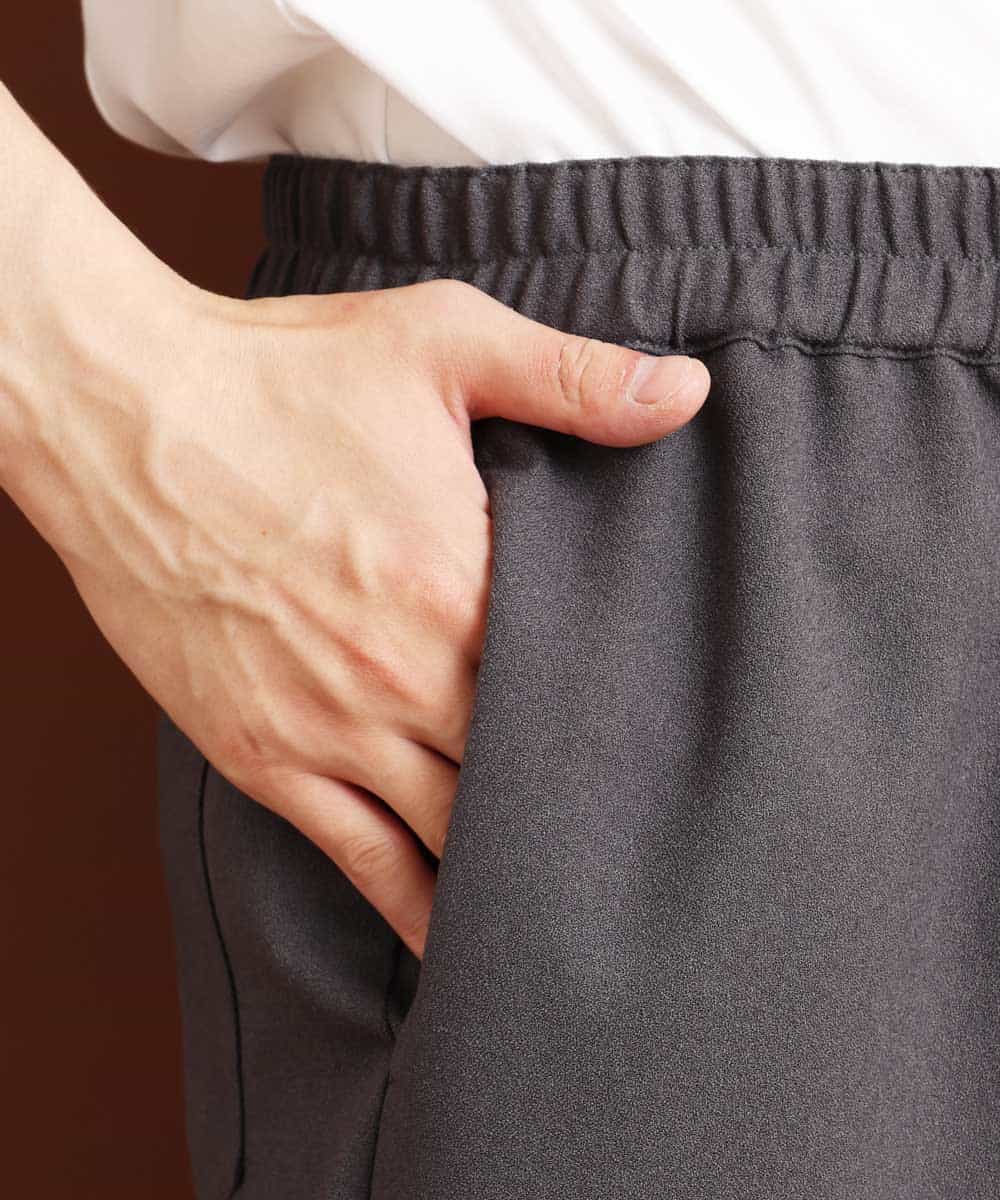 MKLJO52090 MK MICHEL KLEIN HOMME(MKミッシェルクランオム) 『軽く/ゆったりシルェット』リラックスパンツ/セットアップ ダークグレー