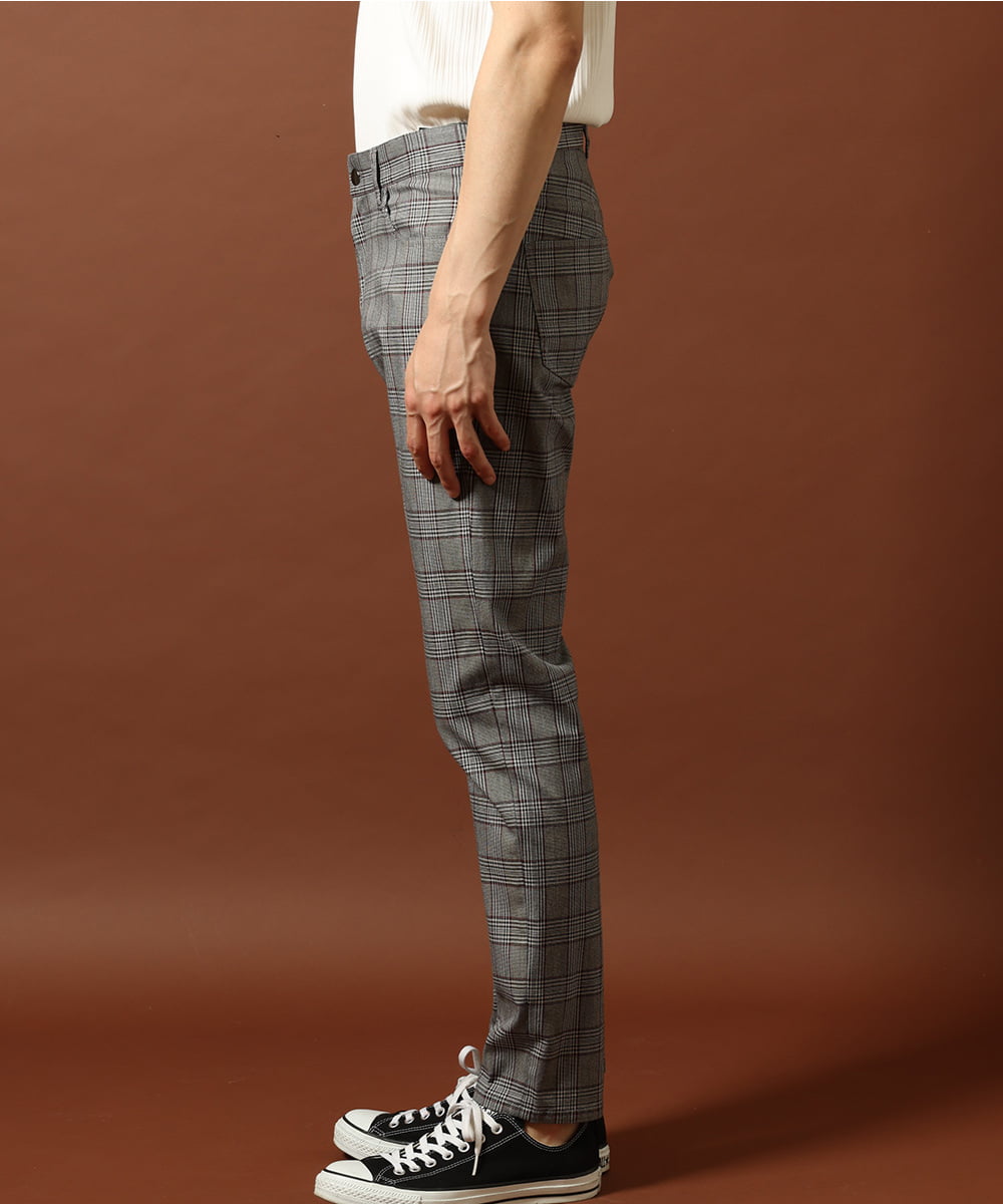 MKLJP08118 MK MICHEL KLEIN HOMME(MKミッシェルクランオム) チェックパンツ レッド