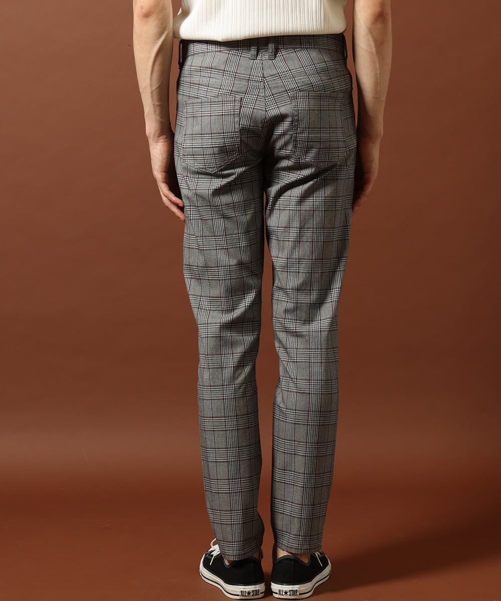 MKLJP08118 MK MICHEL KLEIN HOMME(MKミッシェルクランオム) チェックパンツ レッド